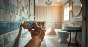 Wie kann man alte Fliesen im Bad verkleiden?